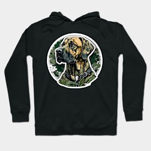 Rhodesian Ridgeback Camouflage Motif Hoodie